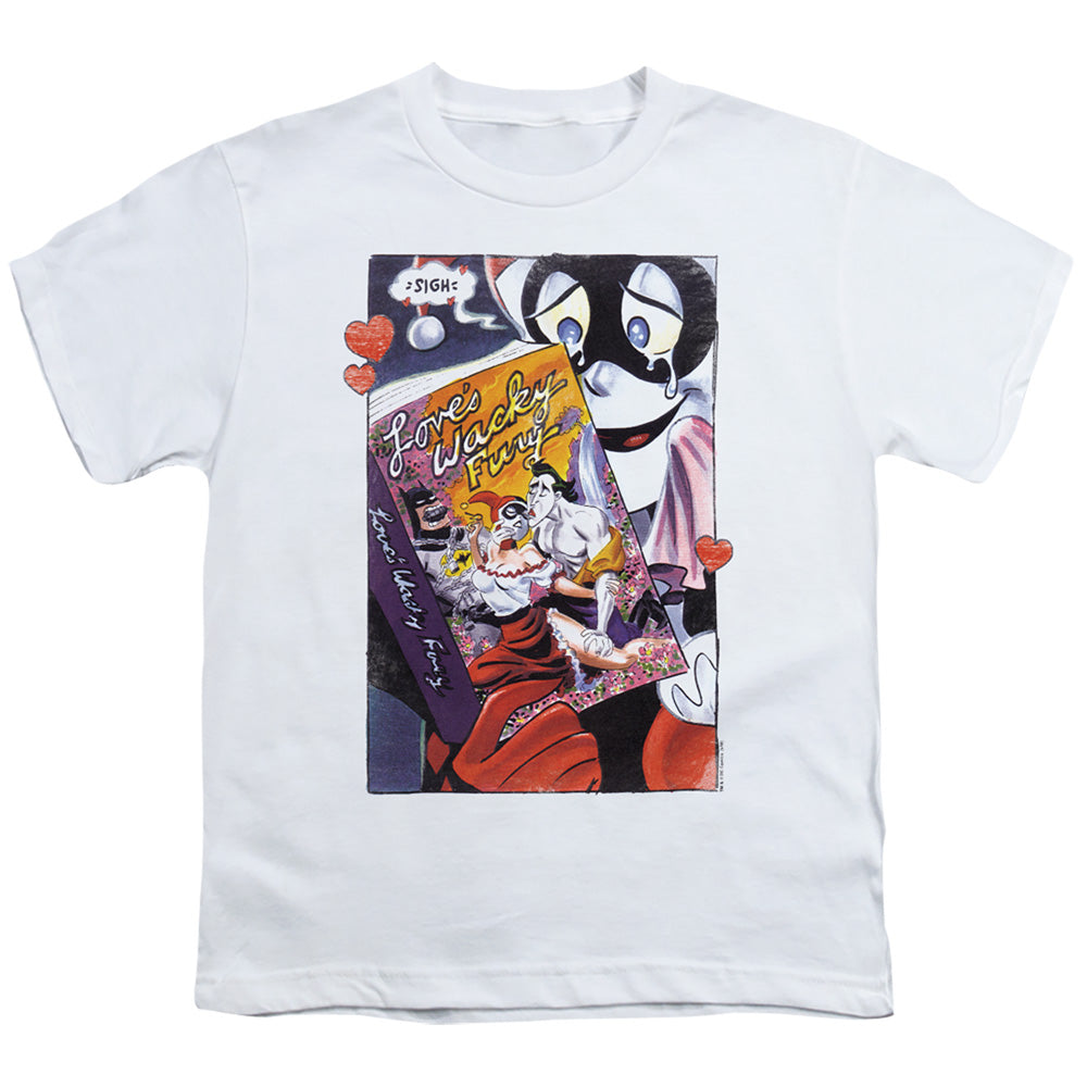 Batman Loves Wacky Fury Licensed Kid's T-Shirt (Ages 4-7) XS-XL