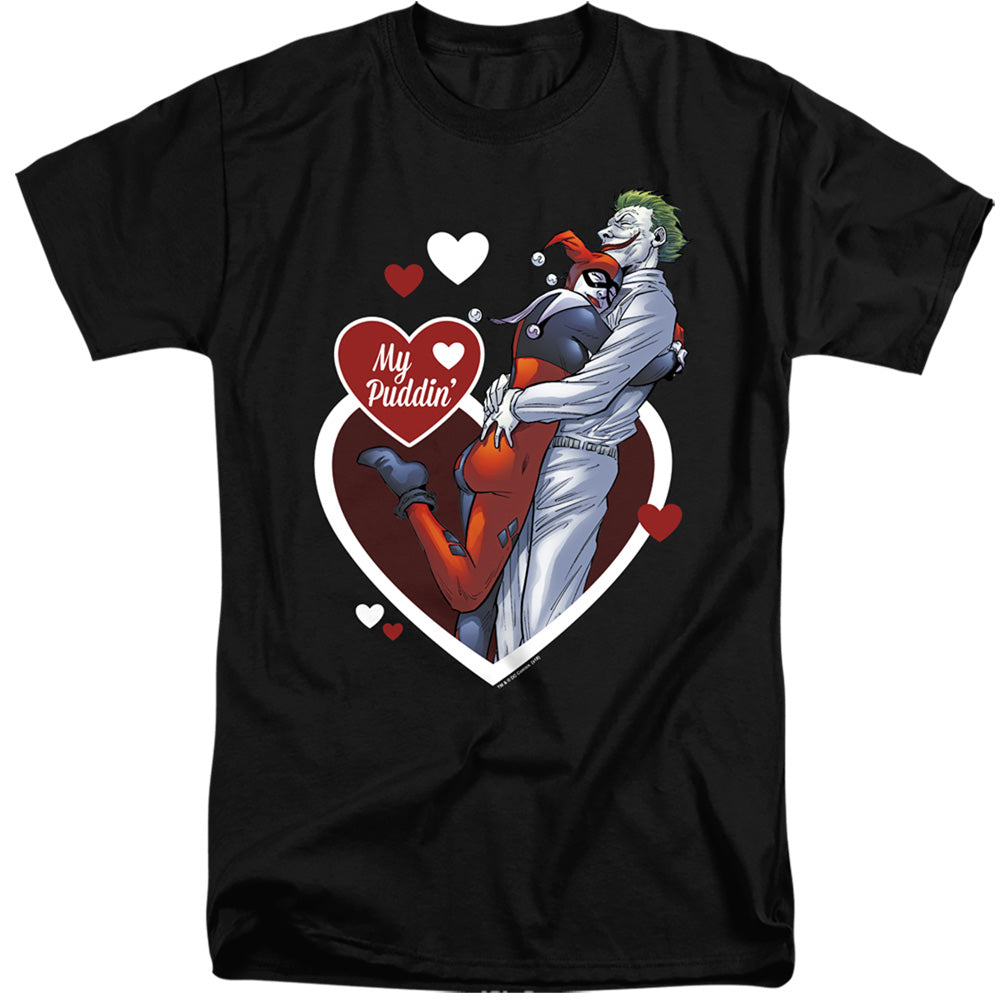 AN OFFCIALLY LICENSED BATMAN MY PUDDIN MEN'S TALL FIT T-SHIRT BLACK