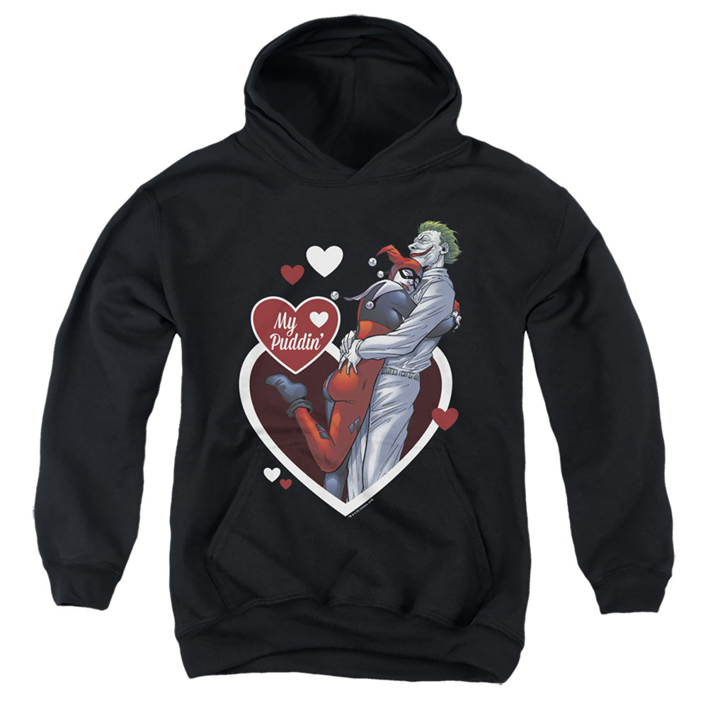 AN OFFCIALLY LICENSED BATMAN MY PUDDIN YOUTH HOODIE BLACK