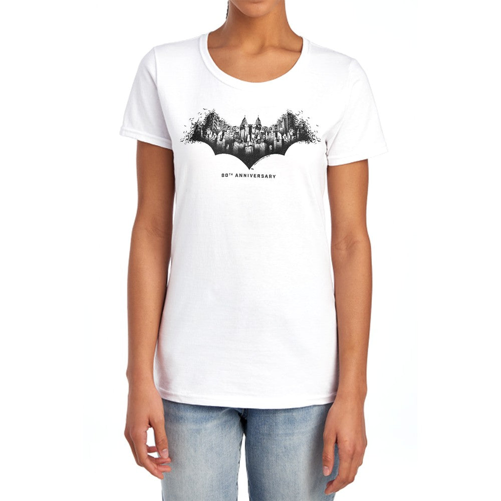 Batman Gotham Shield Licensed Women's T-Shirt Regular Fit SM-2X