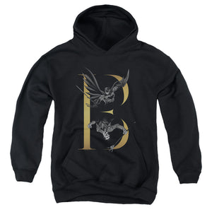 AN OFFCIALLY LICENSED BATMAN B YOUTH HOODIE BLACK