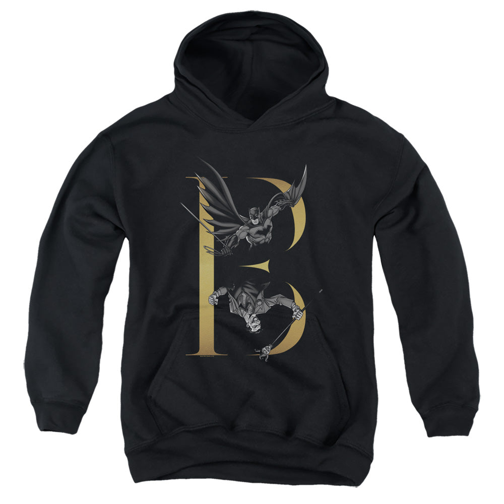 AN OFFCIALLY LICENSED BATMAN B YOUTH HOODIE BLACK
