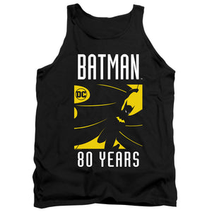 AN OFFCIALLY LICENSED BATMAN SILHOUETTE ADULT UNISEX TANK TOP BLACK
