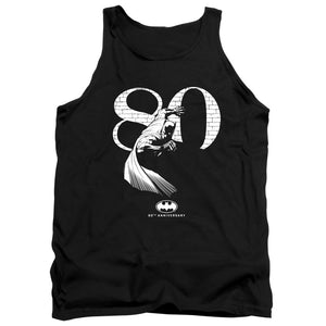 AN OFFCIALLY LICENSED BATMAN 80 WALL ADULT UNISEX TANK TOP BLACK