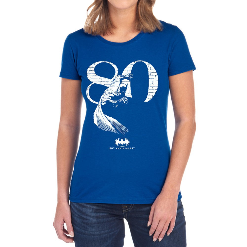 Batman 80 Wall Licensed Women's T-Shirt Regular Fit SM-2X