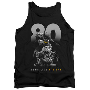 AN OFFCIALLY LICENSED BATMAN BIG 80 ADULT UNISEX TANK TOP BLACK