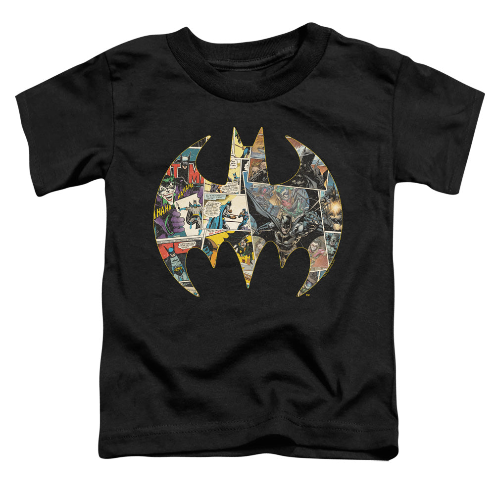 Batman Collage Shield Licensed Toddler T-Shirt SM-LG