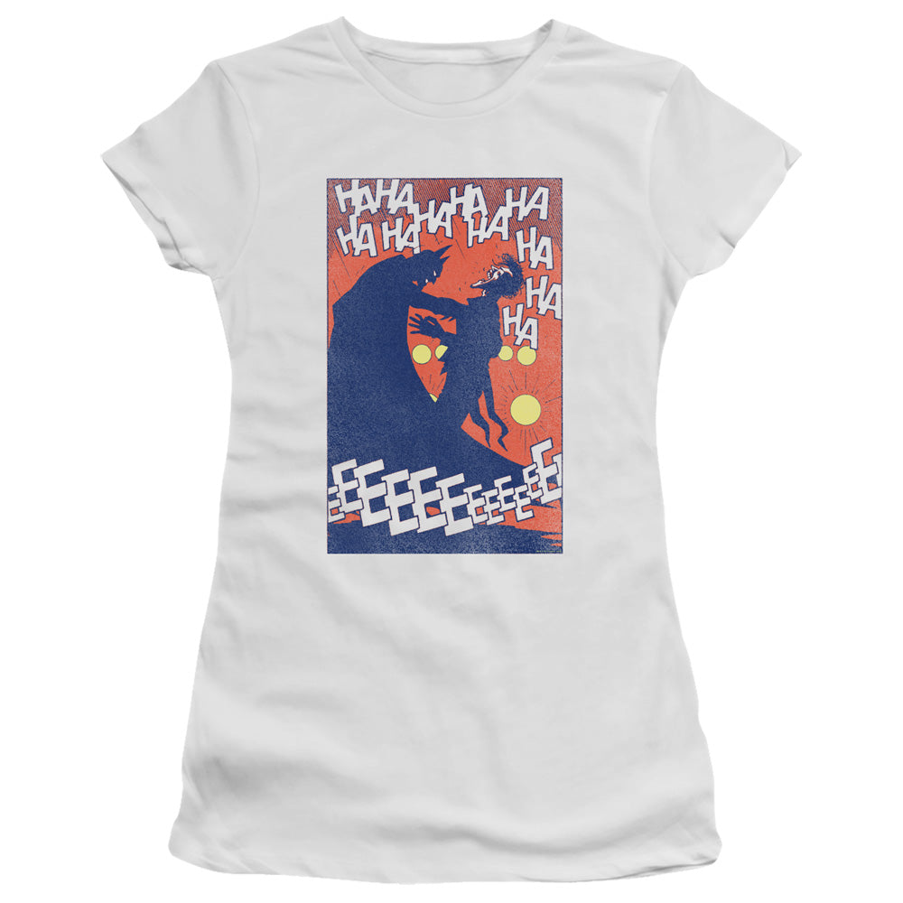Batman Punchline Licensed Women's T-Shirt Juniors LG-2X