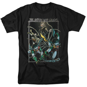 AN OFFCIALLY LICENSED BATMAN BATMAN WHO LAUGHS MEN'S REGULAR FIT T-SHIRT BLACK