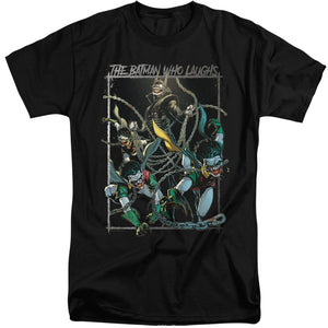 AN OFFCIALLY LICENSED BATMAN BATMAN WHO LAUGHS MEN'S TALL FIT T-SHIRT BLACK