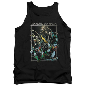 AN OFFCIALLY LICENSED BATMAN BATMAN WHO LAUGHS ADULT UNISEX TANK TOP BLACK