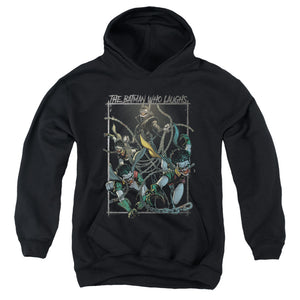 AN OFFCIALLY LICENSED BATMAN BATMAN WHO LAUGHS YOUTH HOODIE BLACK
