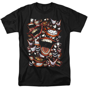 AN OFFCIALLY LICENSED BATMAN FAMOUS WRETCH MEN'S REGULAR FIT T-SHIRT BLACK