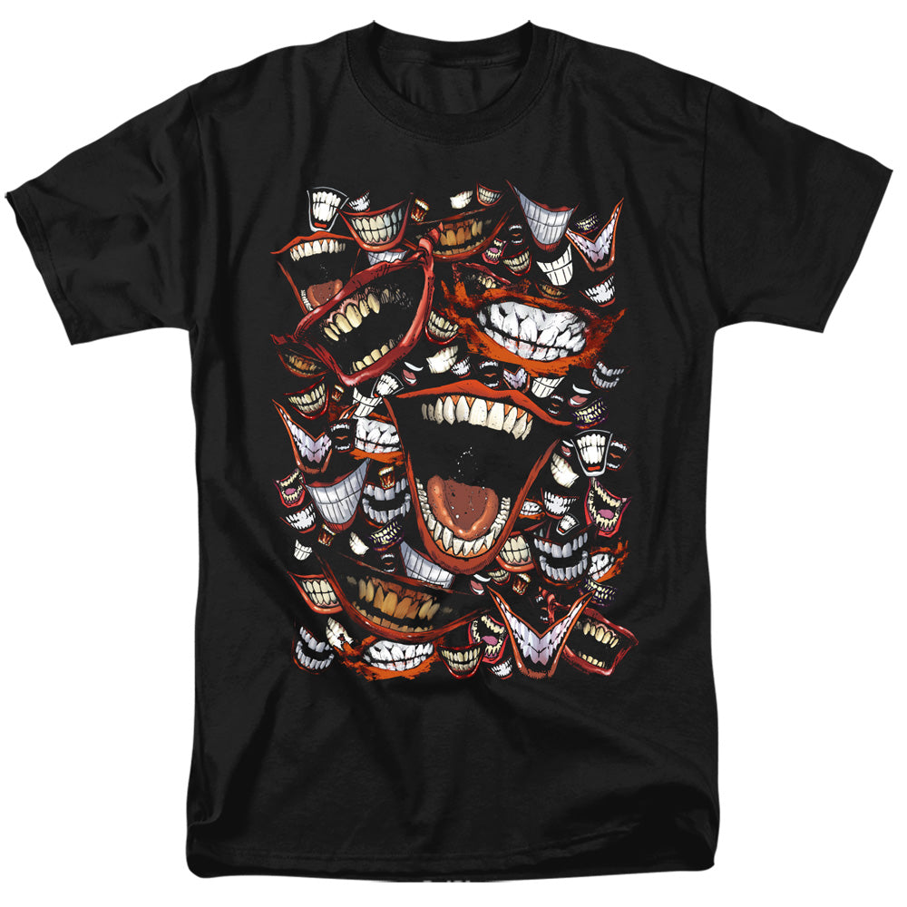 AN OFFCIALLY LICENSED BATMAN FAMOUS WRETCH MEN'S REGULAR FIT T-SHIRT BLACK