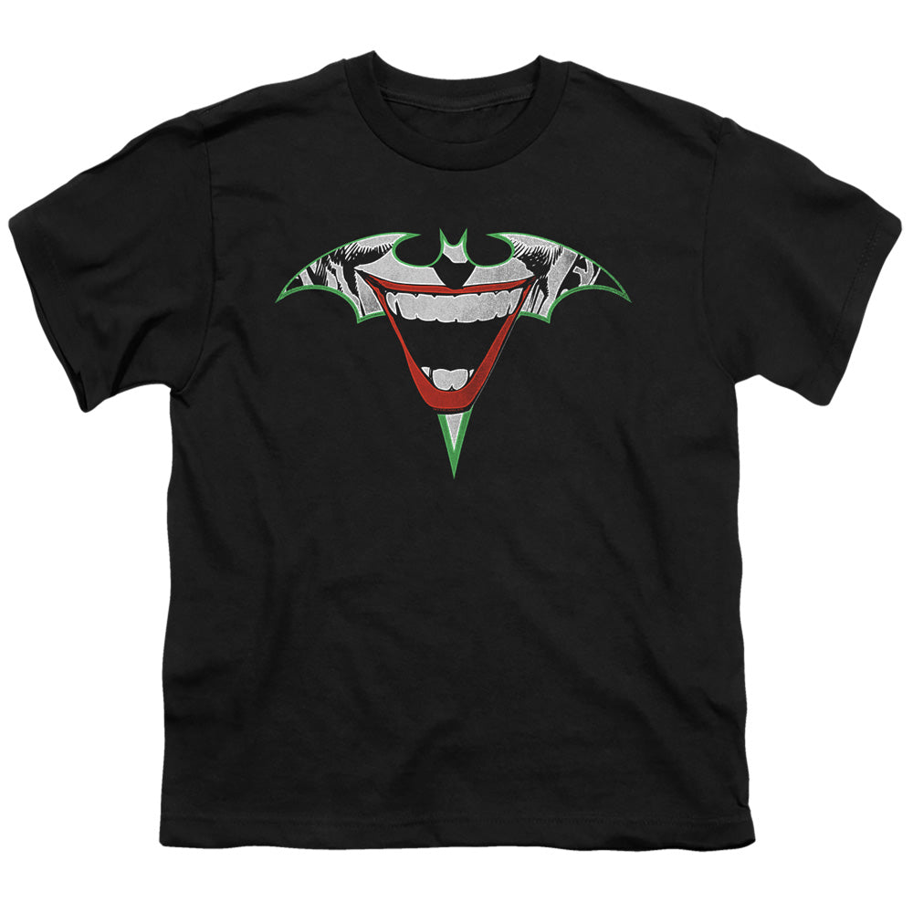 Batman Joker Bat Logo Licensed Kid's T-Shirt (Ages 4-7) XS-XL
