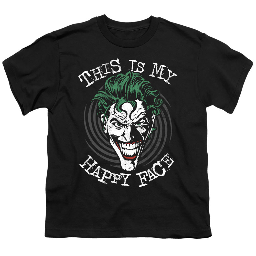 Batman Maniacal Spiral Licensed Kid's T-Shirt (Ages 4-7) XS-XL