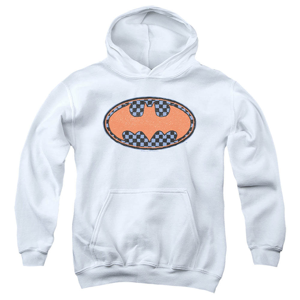 AN OFFCIALLY LICENSED BATMAN BAT VICE YOUTH HOODIE WHITE