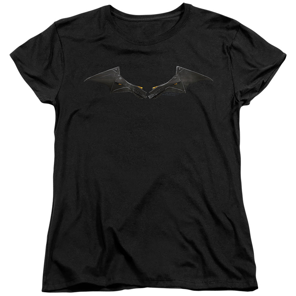 The Batman (2022) Chest Logo Licensed Women's T-Shirt Regular Fit SM-2X