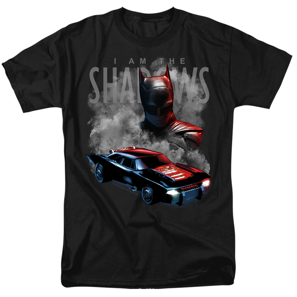 The Batman (2022) Batman And Batmobile Licensed Adult Unisex T-Shirt SM-5X