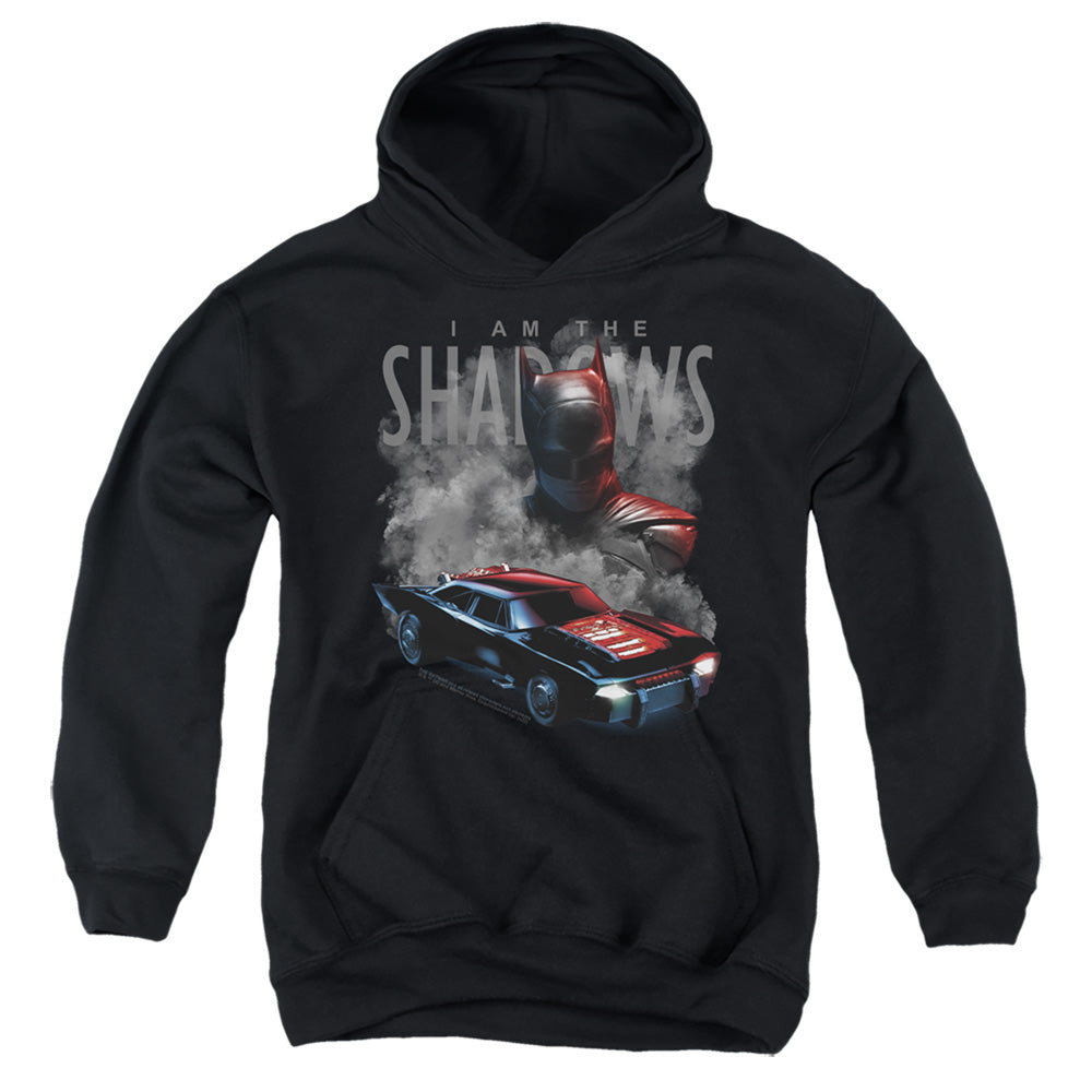 The Batman (2022) Batman And Batmobile Licensed Youth Hoodie (Ages 8-12) SM-XL