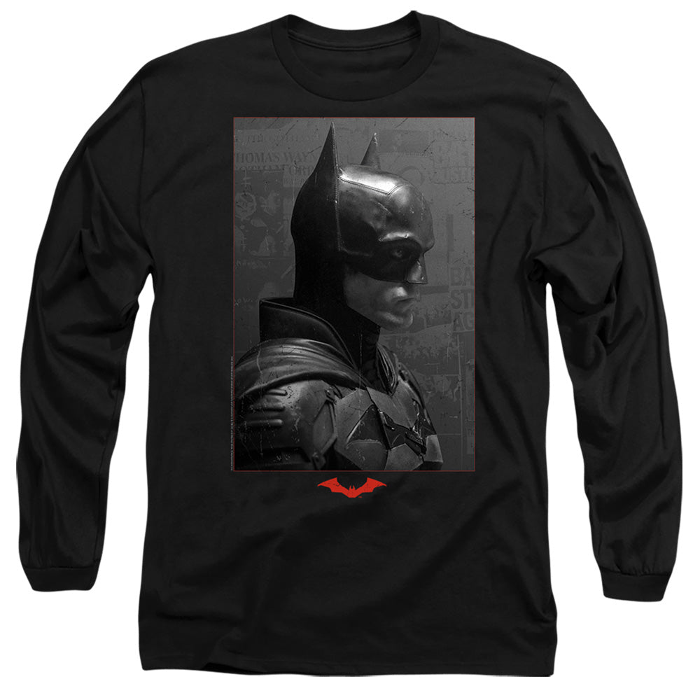 The Batman (2022) Worn Portrait Licensed Adult Unisex Long Sleeve T-Shirt SM-3X