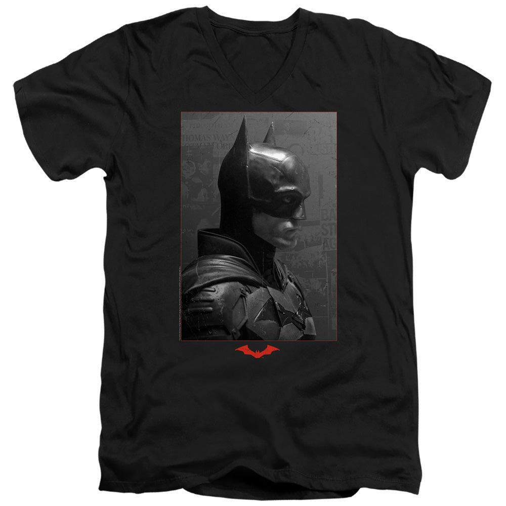 The Batman (2022) Worn Portrait Licensed Adult Unisex T-Shirt V-Neck Tee SM-2X