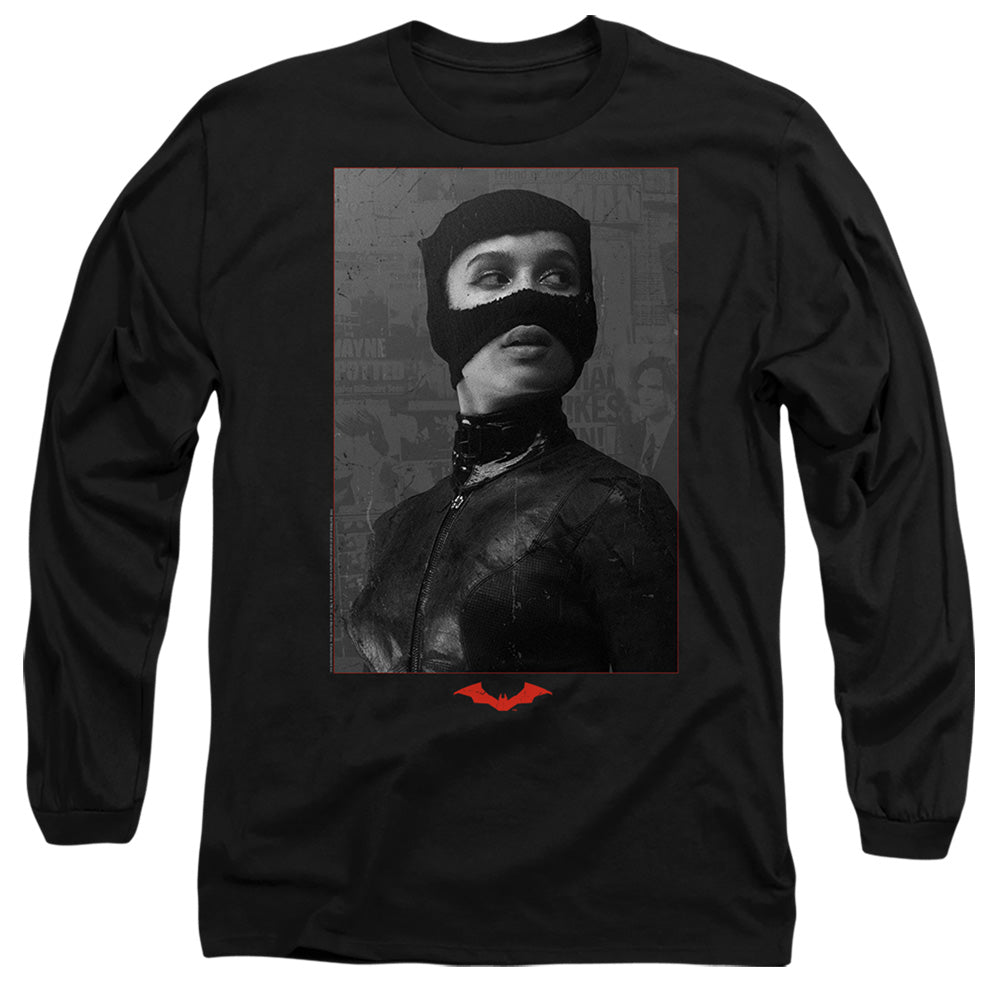 The Batman (2022) Catwoman Worn Portrait Licensed Adult Unisex Long Sleeve T-...