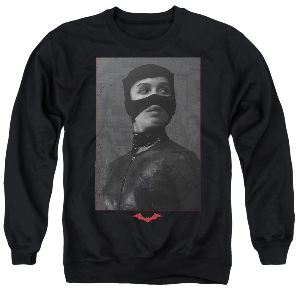 The Batman (2022) Catwoman Worn Portrait Licensed Adult Unisex Crewneck Sweat...