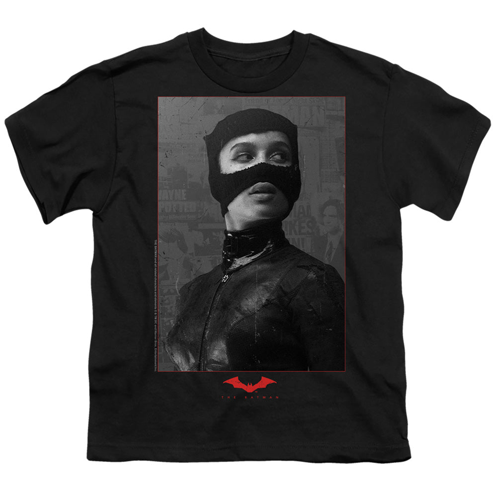 The Batman (2022) Catwoman Worn Portrait Licensed Kid's T-Shirt (Ages 4-7) SM-XL