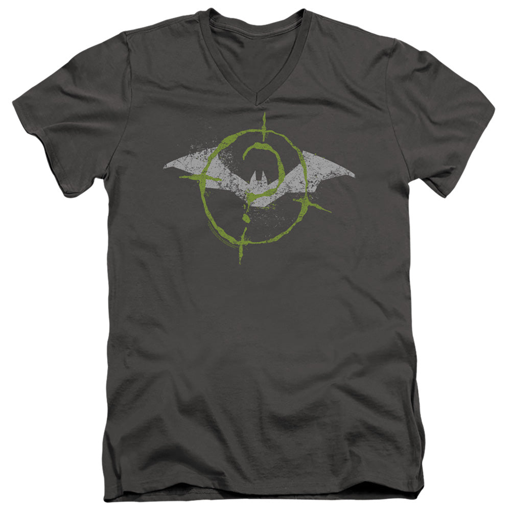 The Batman (2022) Scribbles Bat Logo Licensed Adult Unisex T-Shirt V-Neck Tee