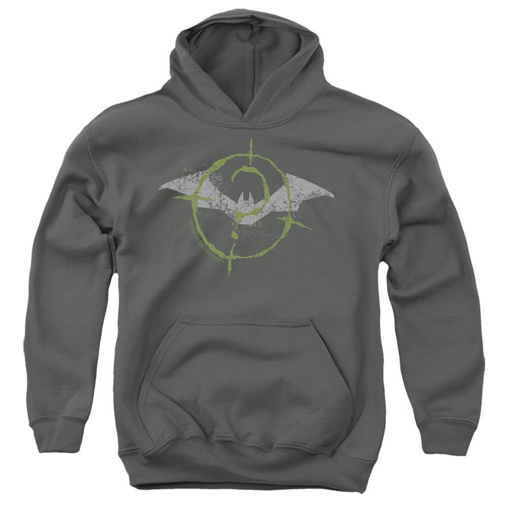 The Batman (2022) Scribbles Bat Logo Licensed Youth Hoodie (Ages 8-12) SM-XL