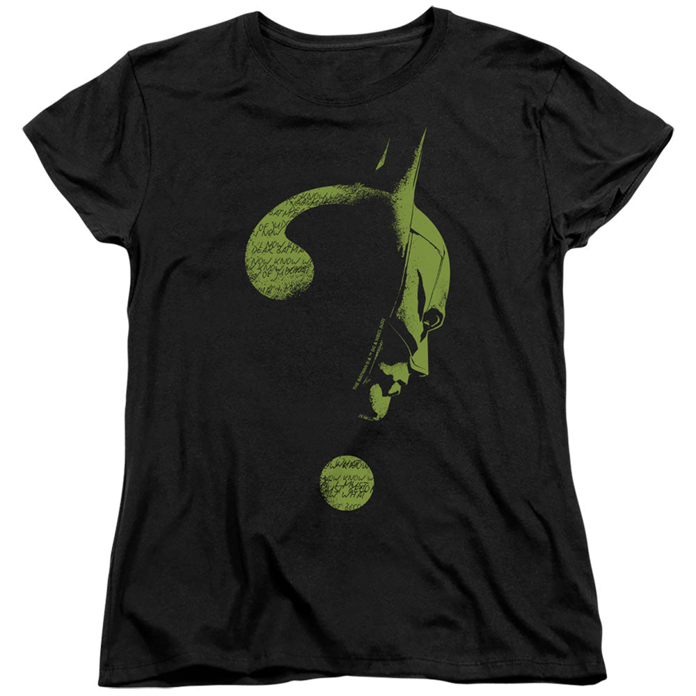 The Batman (2022) Question Mark Licensed Women's T-Shirt Regular Fit SM-2X