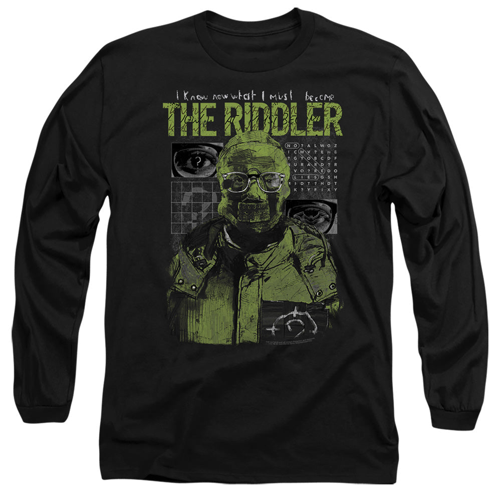 The Batman (2022) Riddler Illustration Licensed Adult Unisex Long Sleeve T-Shirt