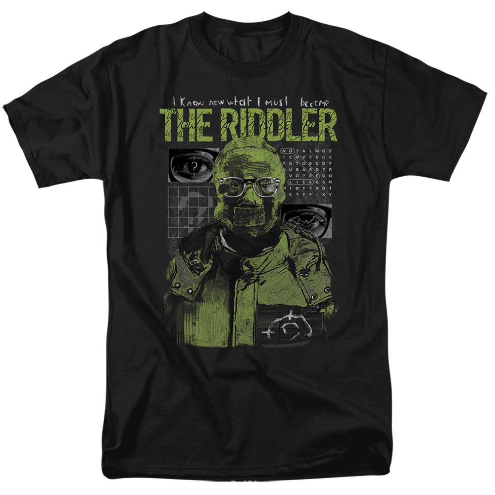 The Batman (2022) Riddler Illustration Licensed Adult Unisex T-Shirt SM-5X