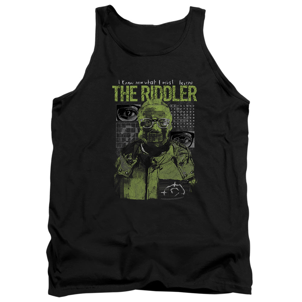 The Batman (2022) Riddler Illustration Licensed Adult Unisex Tank Top SM-2X