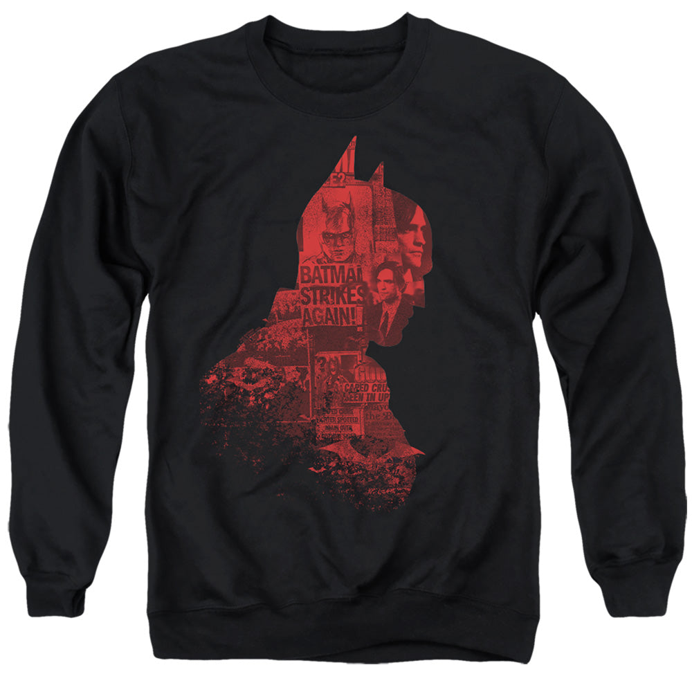 The Batman (2022) News Silhouette Licensed Adult Unisex Crewneck Sweatshirt