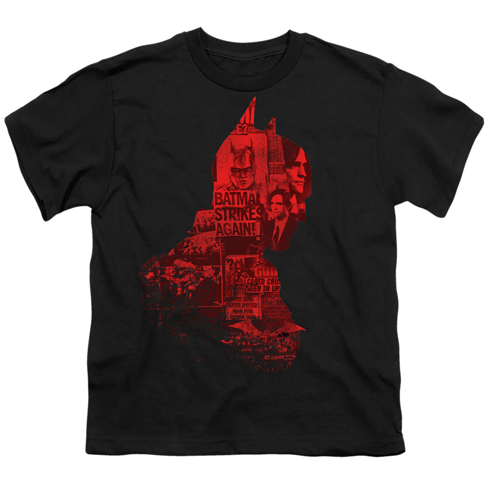 The Batman (2022) News Silhouette Licensed Kid's T-Shirt (Ages 4-7) SM-XL