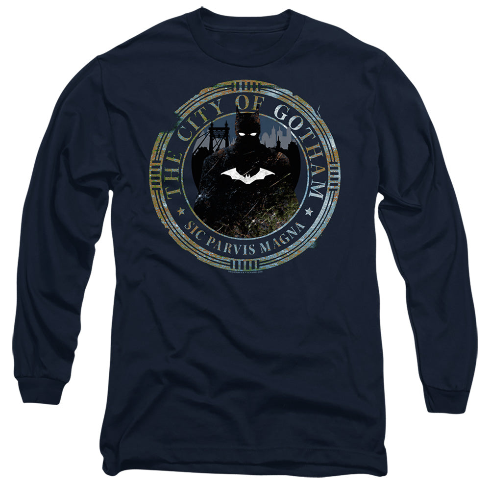 The Batman (2022) Gotham Seal Licensed Adult Unisex Long Sleeve T-Shirt SM-3X