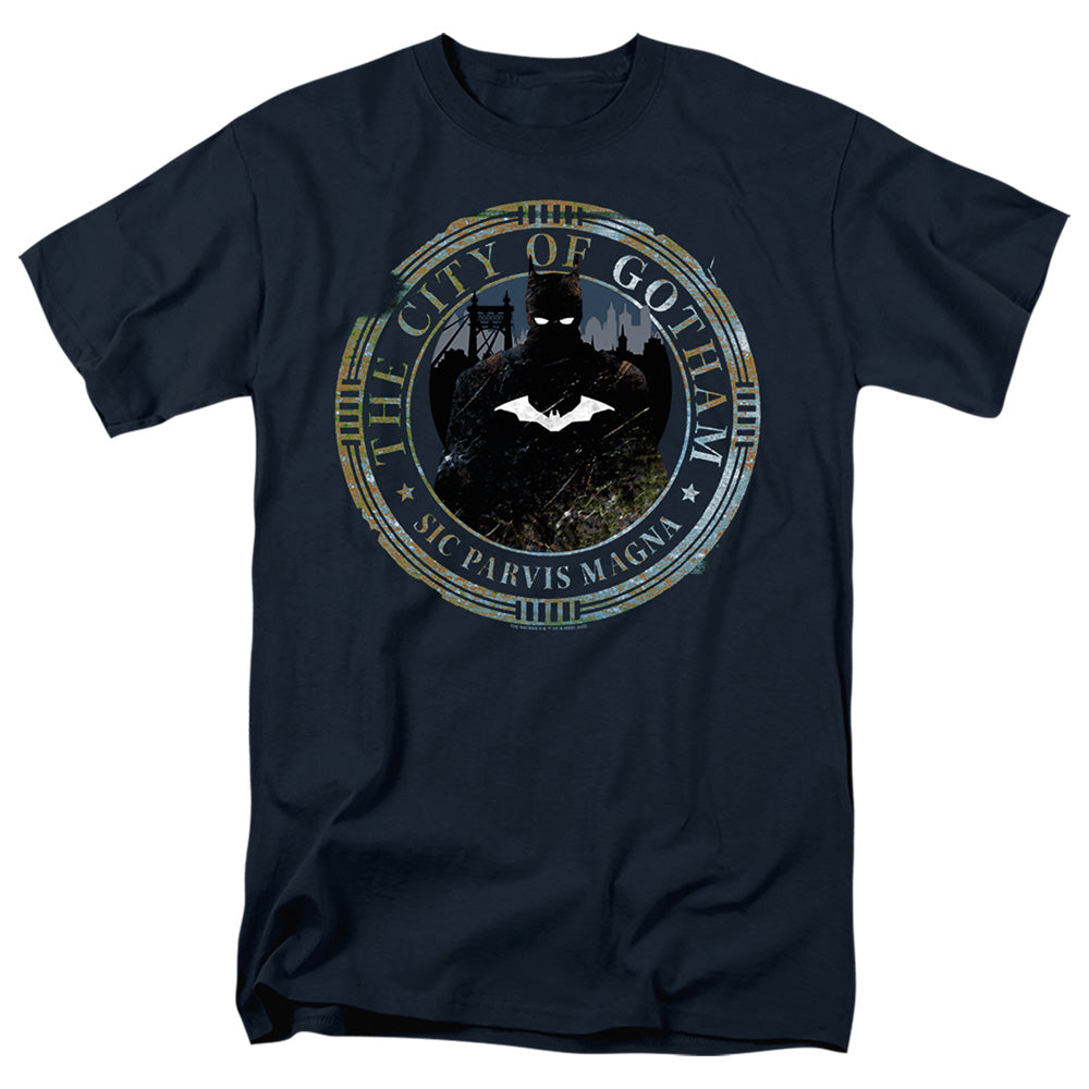 The Batman (2022) Gotham Seal Licensed Adult Unisex T-Shirt Regular Fit Tee
