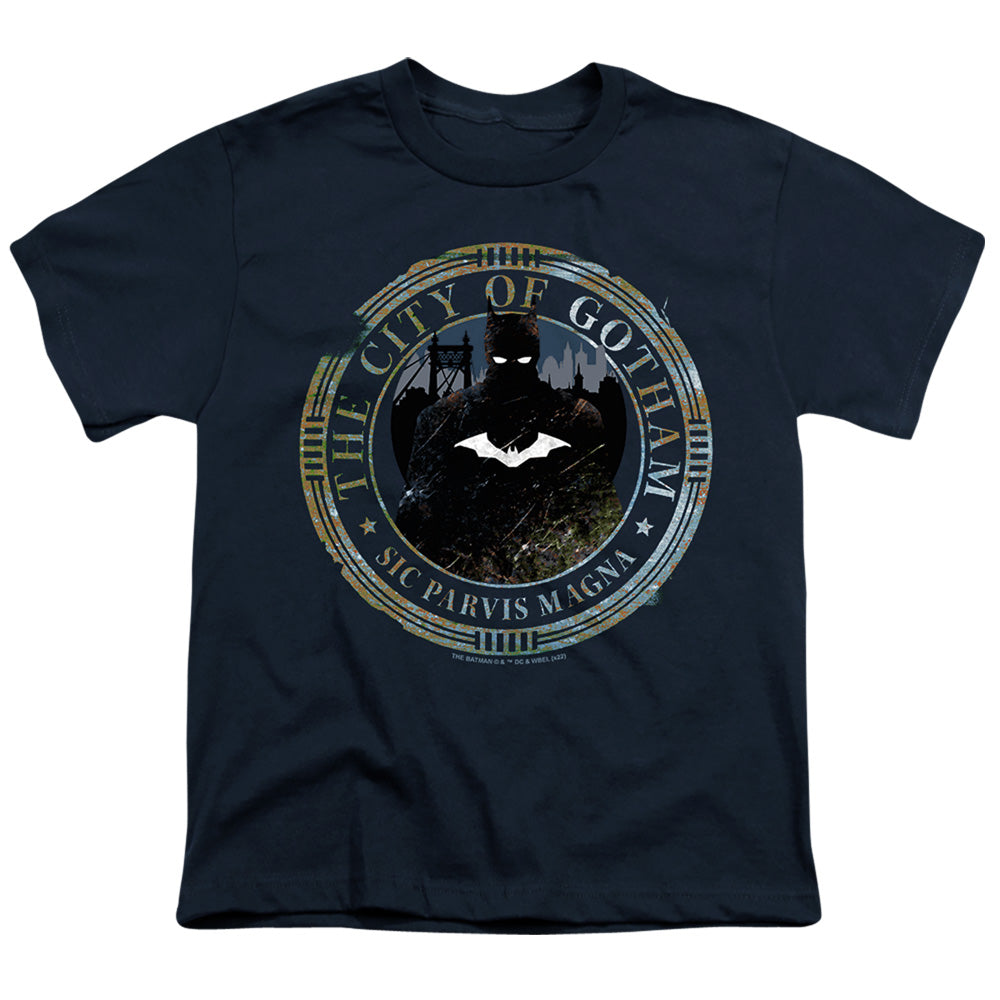 The Batman (2022) Gotham Seal Licensed Kid's T-Shirt (Ages 4-7) SM-XL