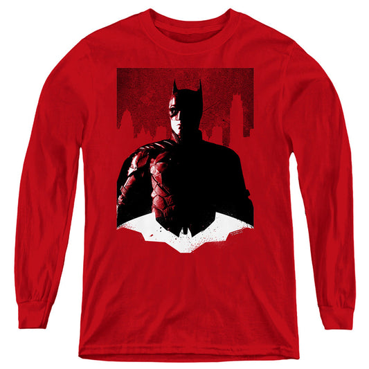 The Batman Noir Batman Licensed Youth Long Sleeve T-Shirt (Ages 8-12) SM-XL