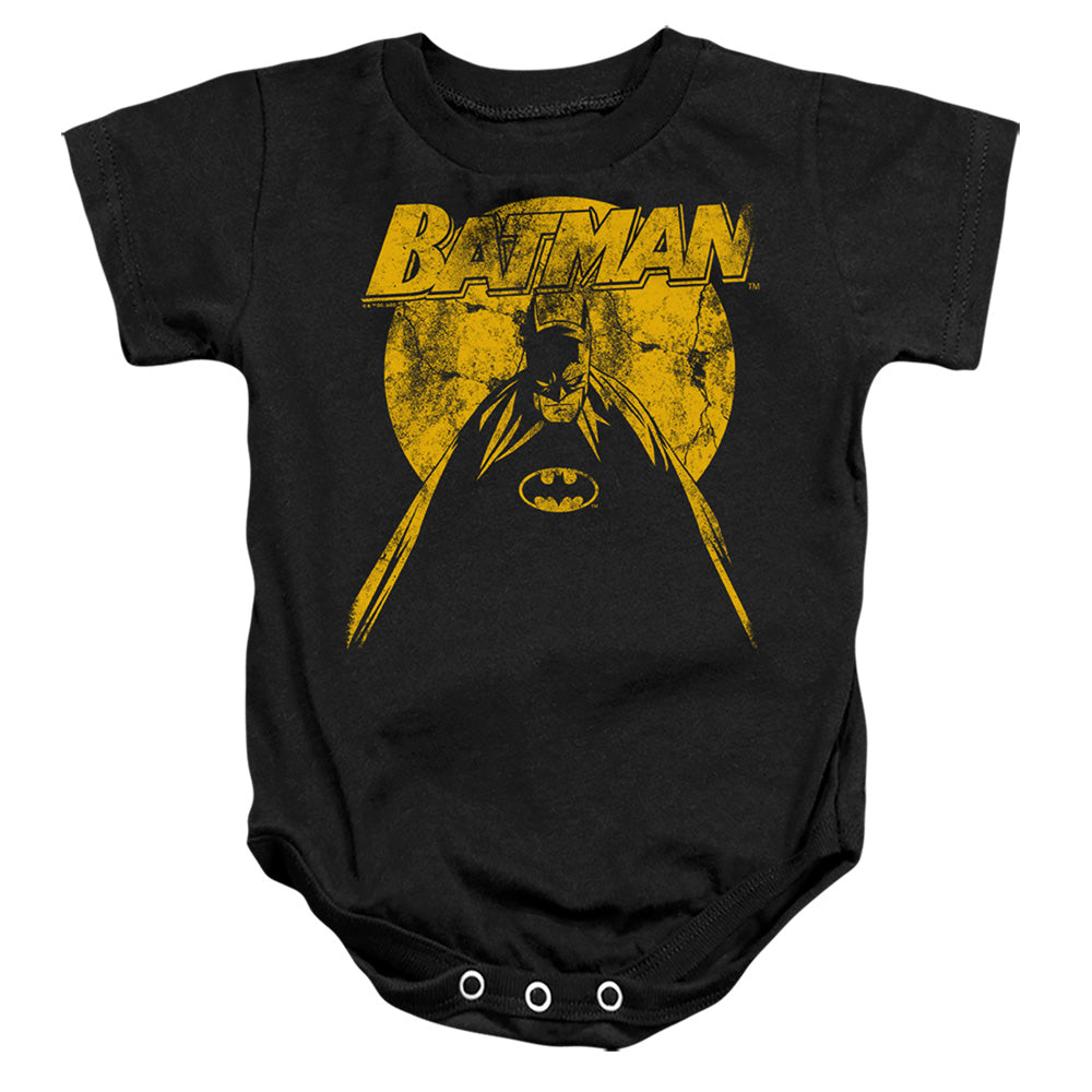AN OFFCIALLY LICENSED BATMAN BATMAN NIGHTFALL 1 BABY BODYSUIT BLACK