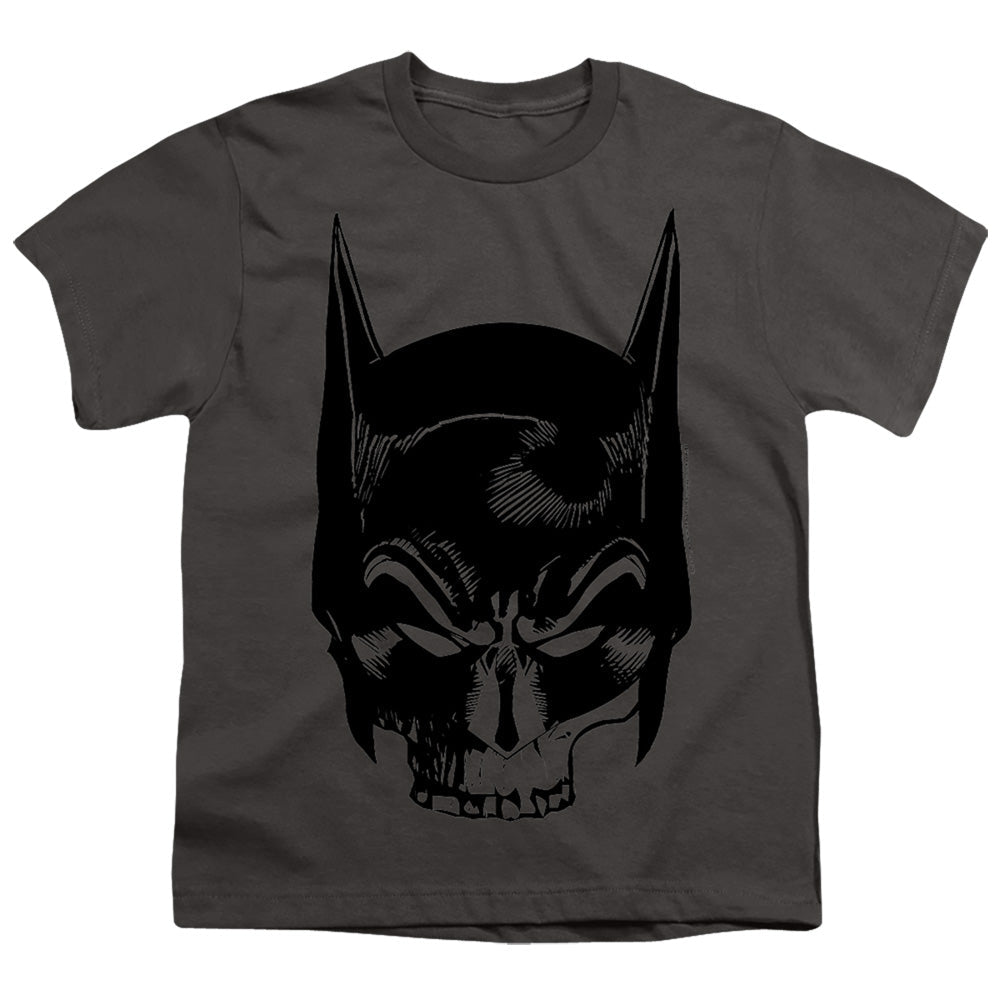 Batman Skull On Gray Licensed Kid's T-Shirt (Ages 4-7) SM-XL