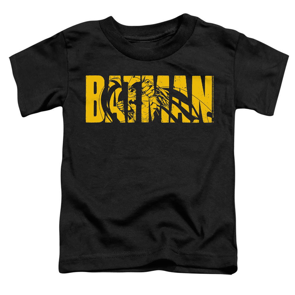 Batman Text On Black Licensed Toddler T-Shirt SM-LG