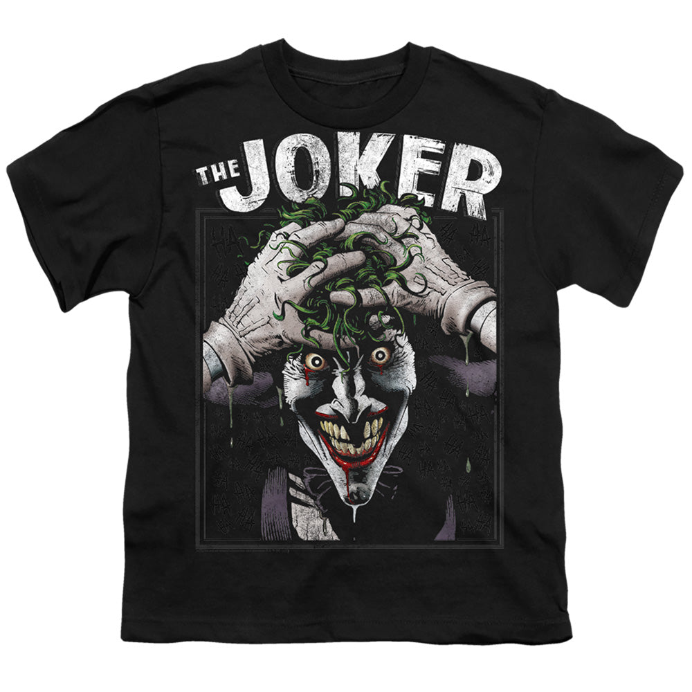 Batman Crazed Joker Licensed Kid's T-Shirt (Ages 4-7) SM-XL