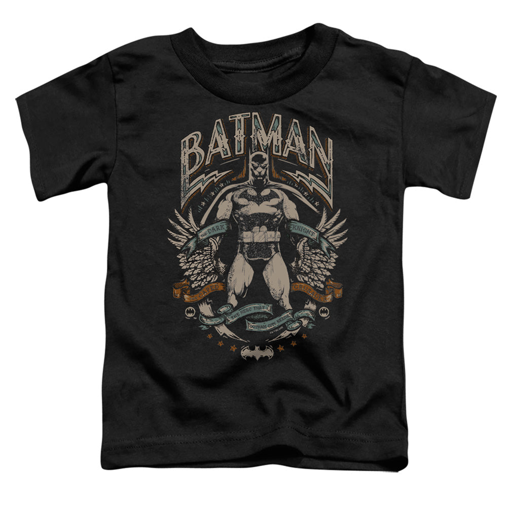 Batman Gotham Hero On Black Licensed Toddler T-Shirt SM-LG