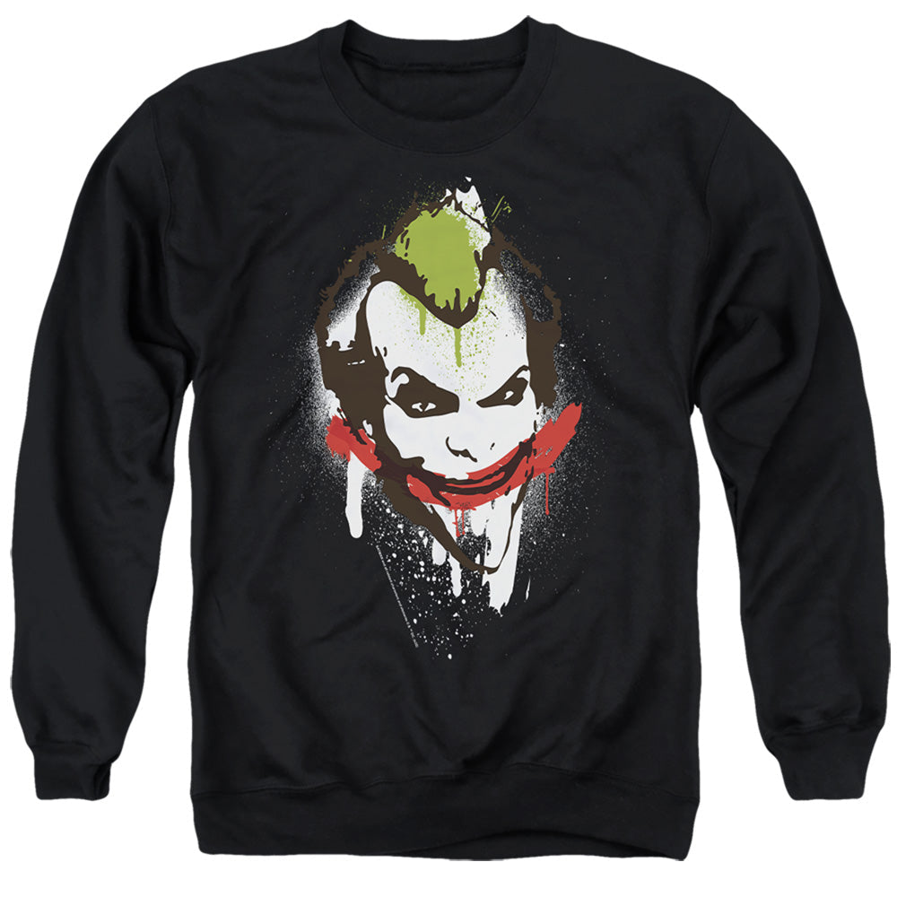 Batman Joker Big Face Licensed Adult Unisex Crewneck Sweatshirt SM-3X