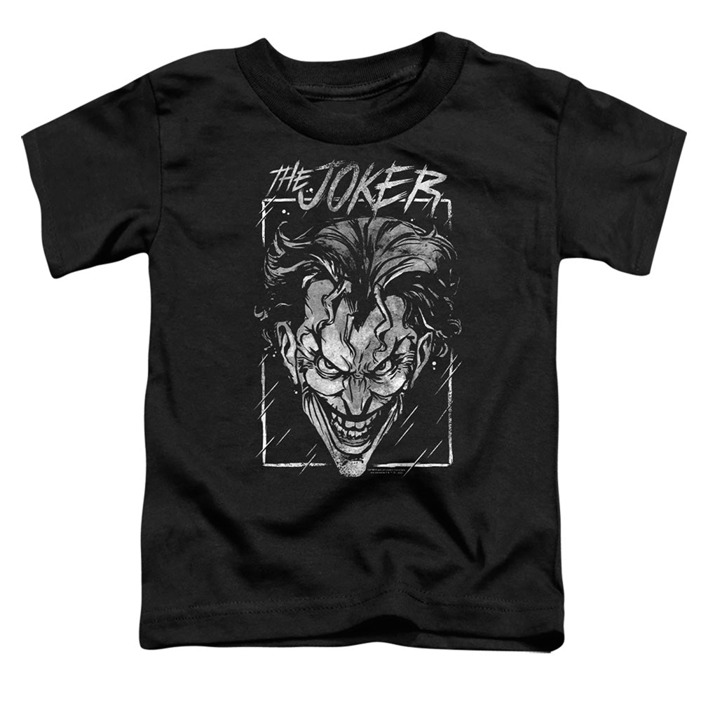Batman Joker Storm On Black Licensed Toddler T-Shirt SM-LG