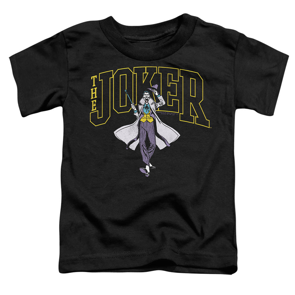 Batman Joker Varsity On Black Licensed Toddler T-Shirt SM-LG