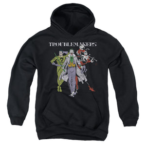 AN OFFCIALLY LICENSED BATMAN ORIGINAL GANGSTERS YOUTH HOODIE BLACK